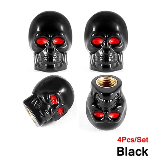 Universal Ventilkappen Skull-Set