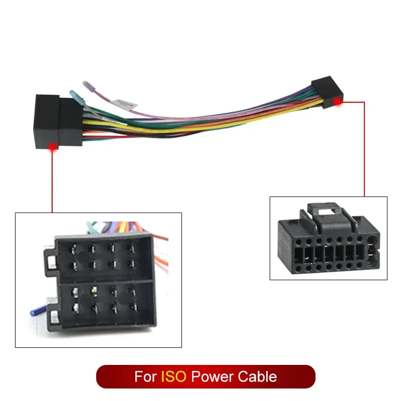 Universal 16 Pin ISO Stromkabel Adapter Set