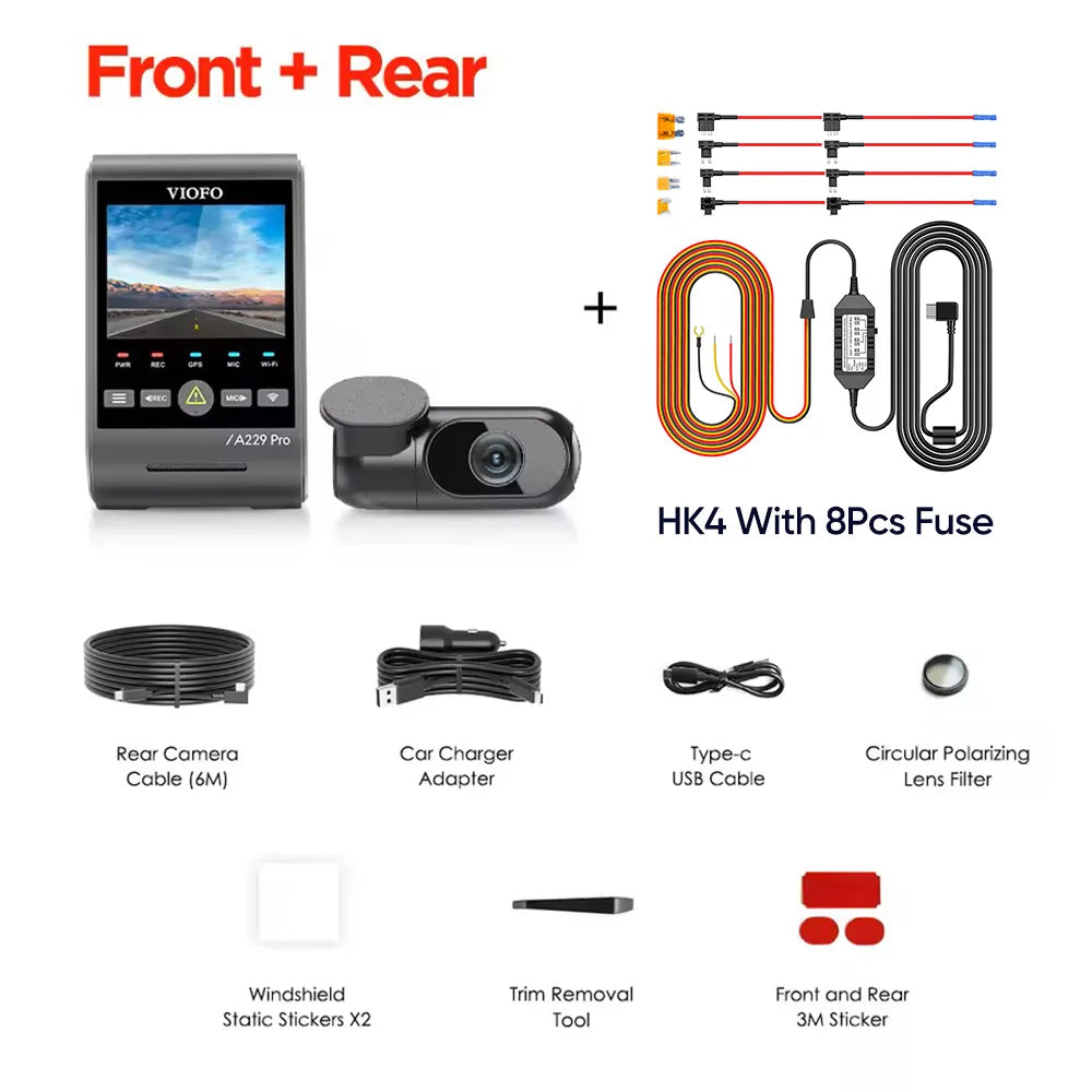 VIOFO A229 PRO 4K HDR Dashcam