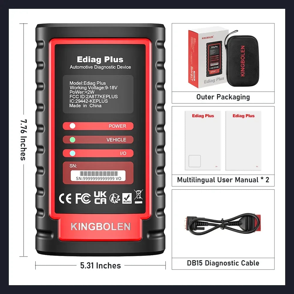 OBD2-Diagnosegerät Ediag – SwissGlanzGarage Autopflege Schweiz