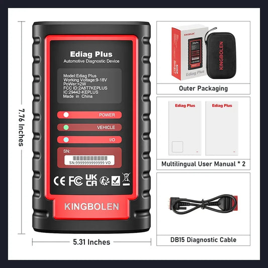 OBD2-Diagnosegerät Ediag – SwissGlanzGarage Autopflege Schweiz
