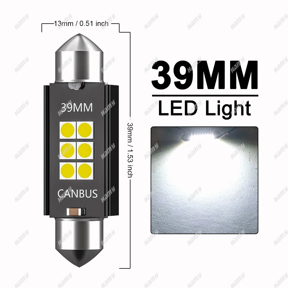 600LM C10W C5W LED Birne 36mm CANBUS