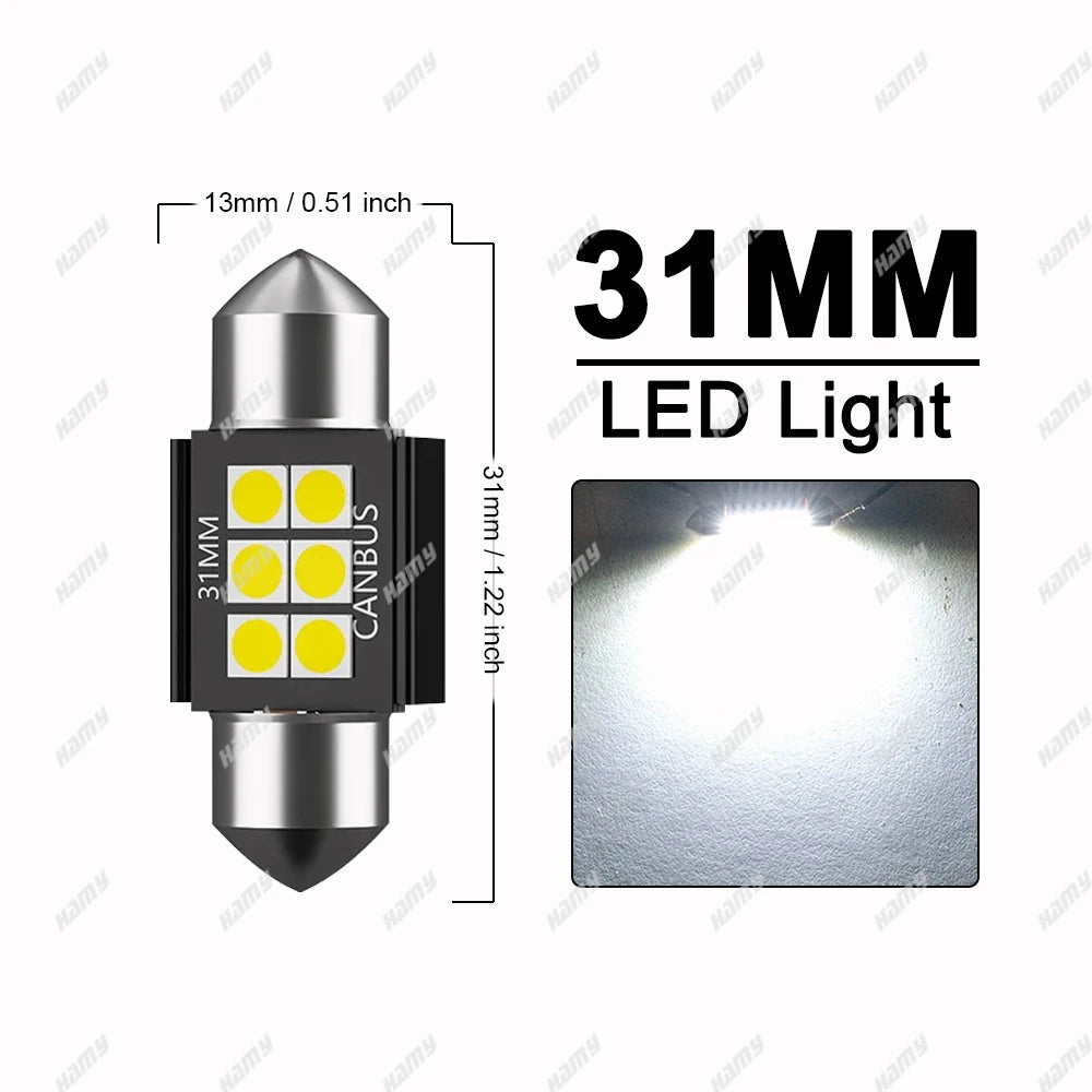 600LM C10W C5W LED Birne 36mm CANBUS