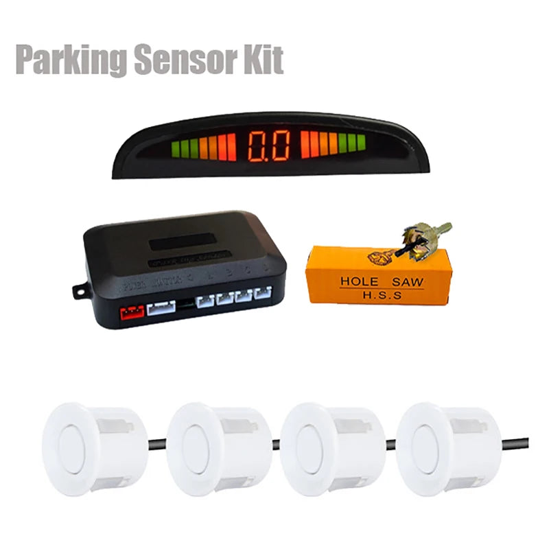 LED Parksensor Set mit 4 Radar Sensoren