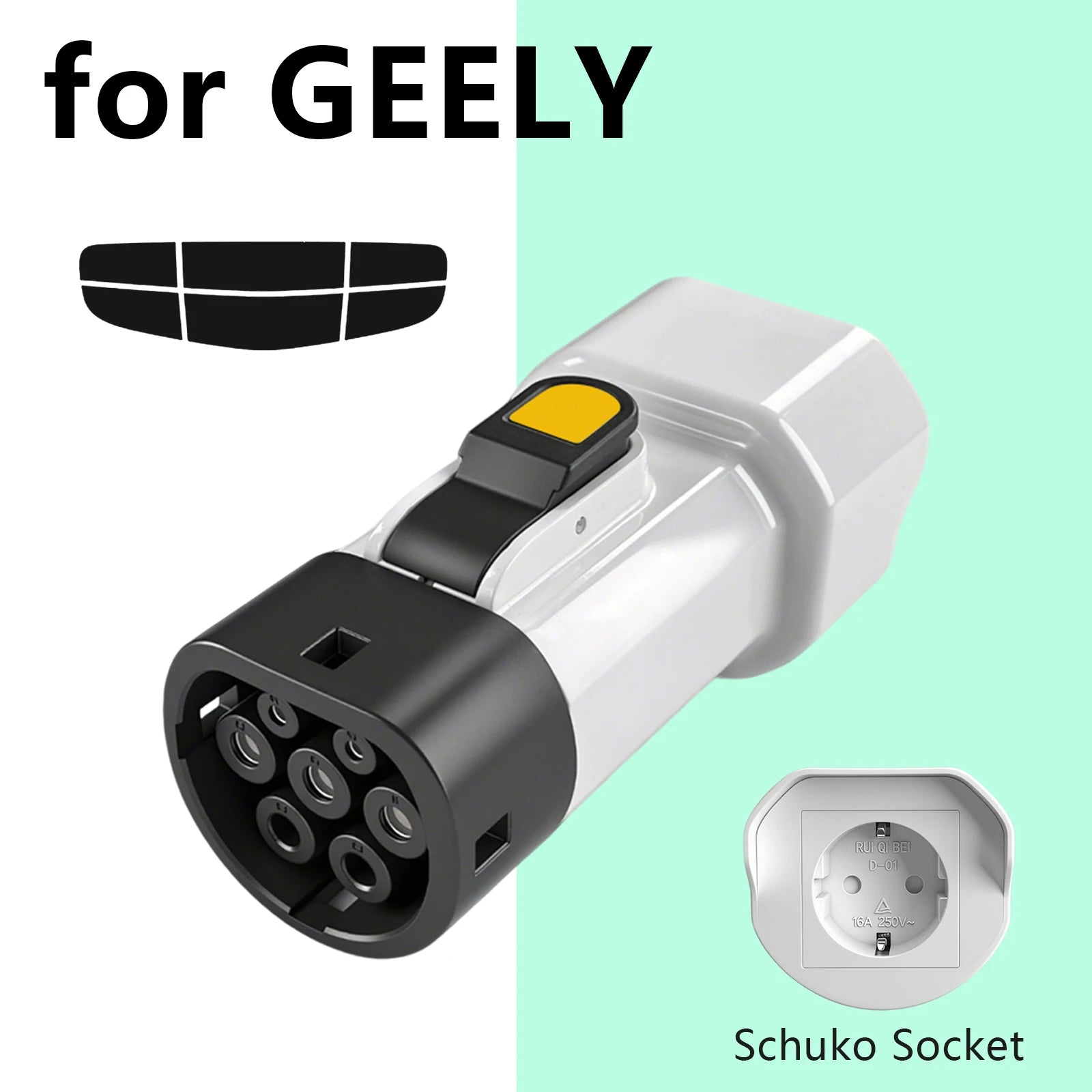 Type2 V2L Entladeadapter EU-Stecker