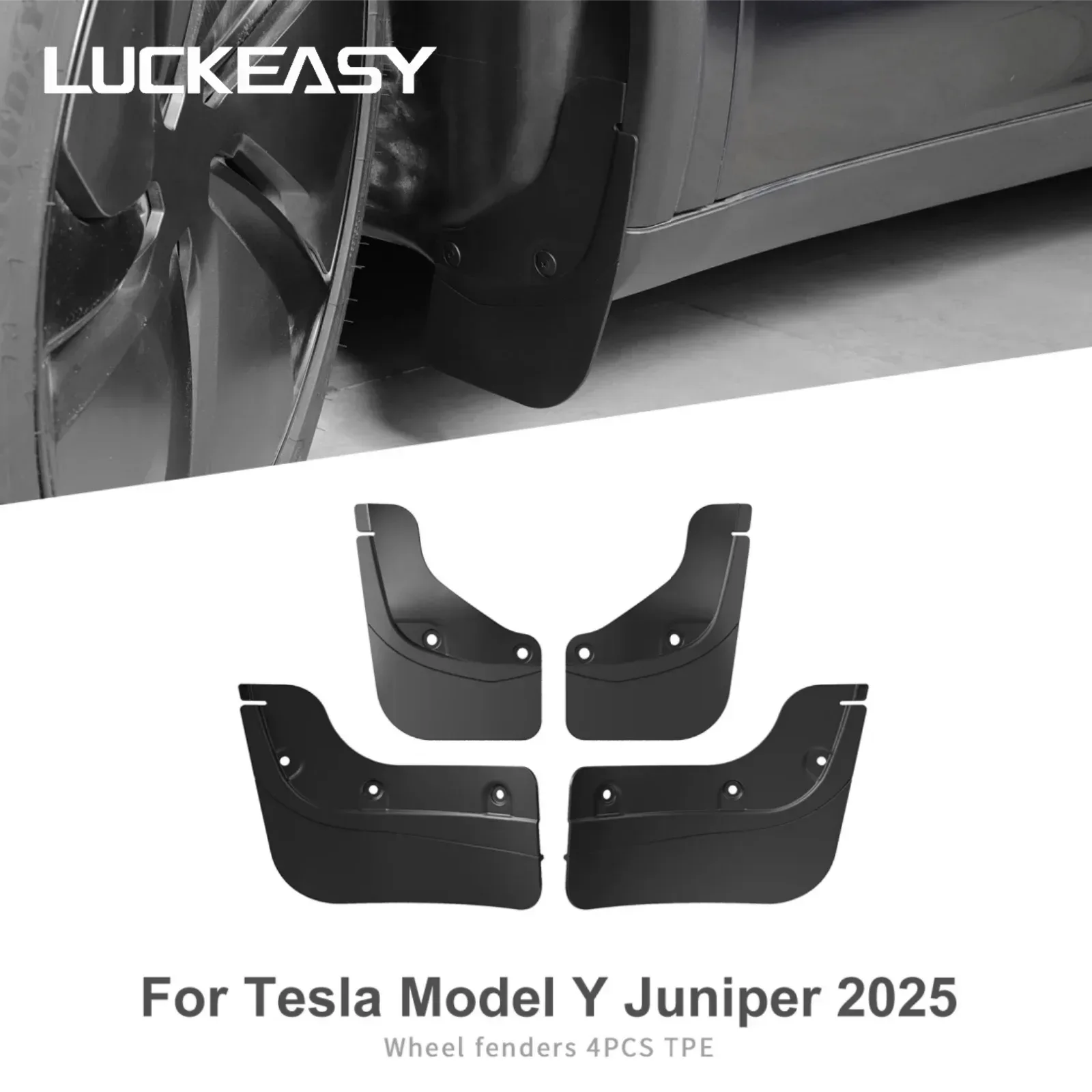Mud Flaps Set für Tesla Model Y Juniper 2025 – SwissGlanzGarage Autopflege Schweiz