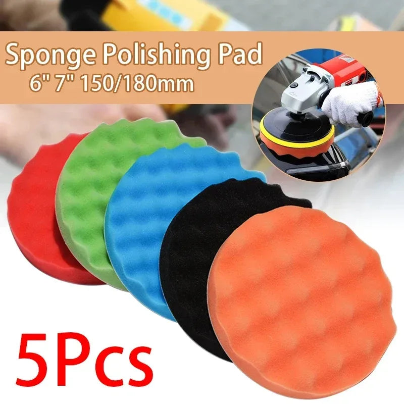 Polierscheiben Set 150/180mm 5 Stk – SwissGlanzGarage Autopflege Schweiz