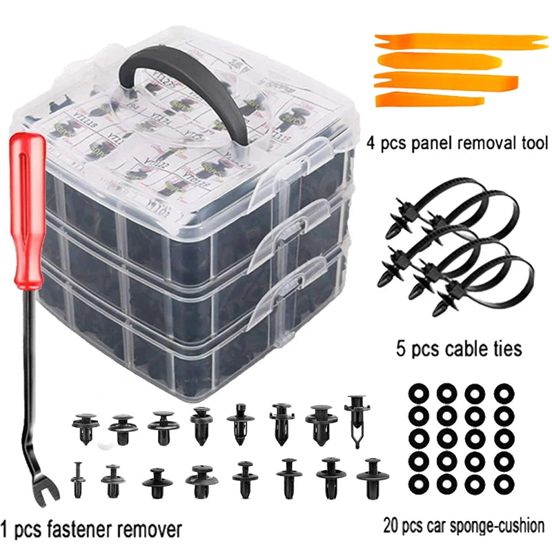 Auto-Plastik-Retainer Clips Set