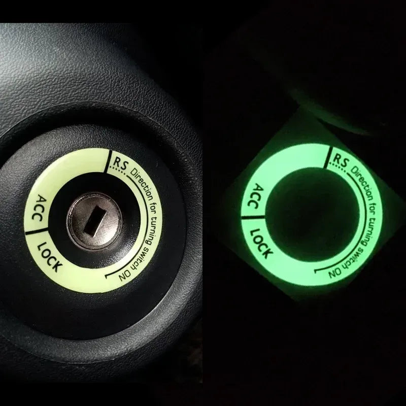 Leuchtender Zündschloss-Ring Auto-Aufkleber – SwissGlanzGarage Autopflege Schweiz