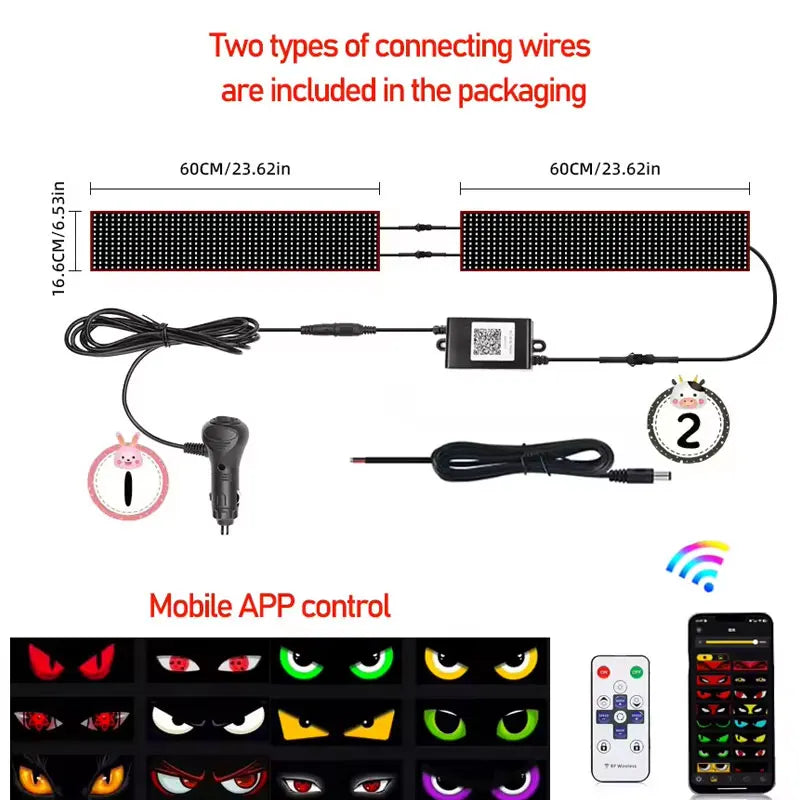 2M Devil's Eyes LED Matrix Panel Lichtfolie