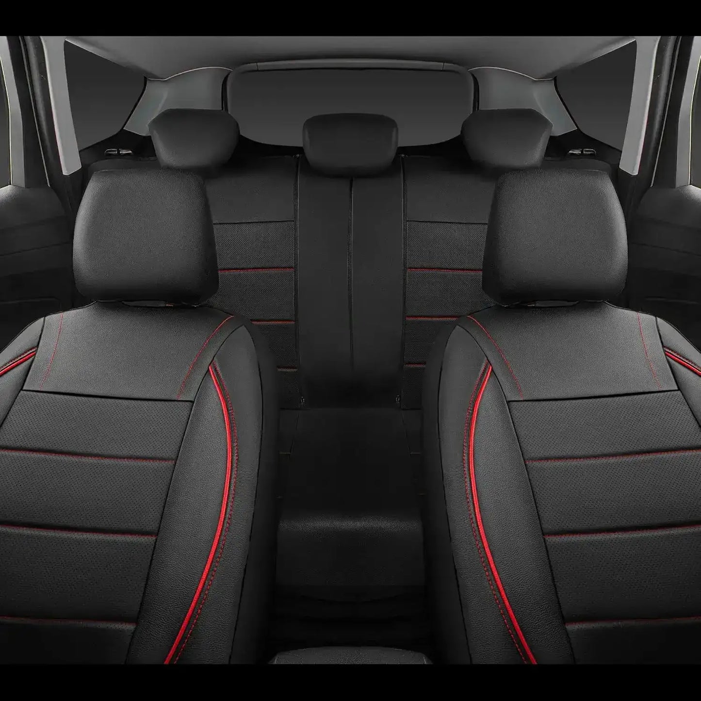 Leder Auto-Sitzbezug Universal Atmungsaktiv 5-Sitz – SwissGlanzGarage Autopflege Schweiz