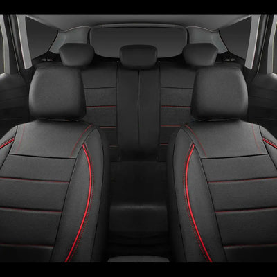 Leder Auto-Sitzbezug Universal Atmungsaktiv 5-Sitz – SwissGlanzGarage Autopflege Schweiz