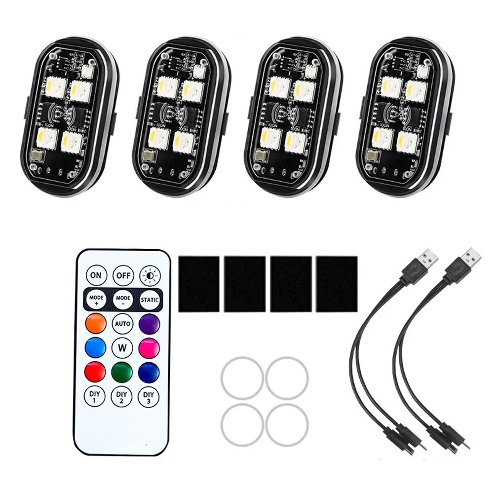 Kabellose LED Stroboskop-Beleuchtung 8 Farben