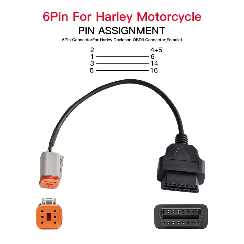 OBD2-Stecker für Honda 6Pin Motorrad