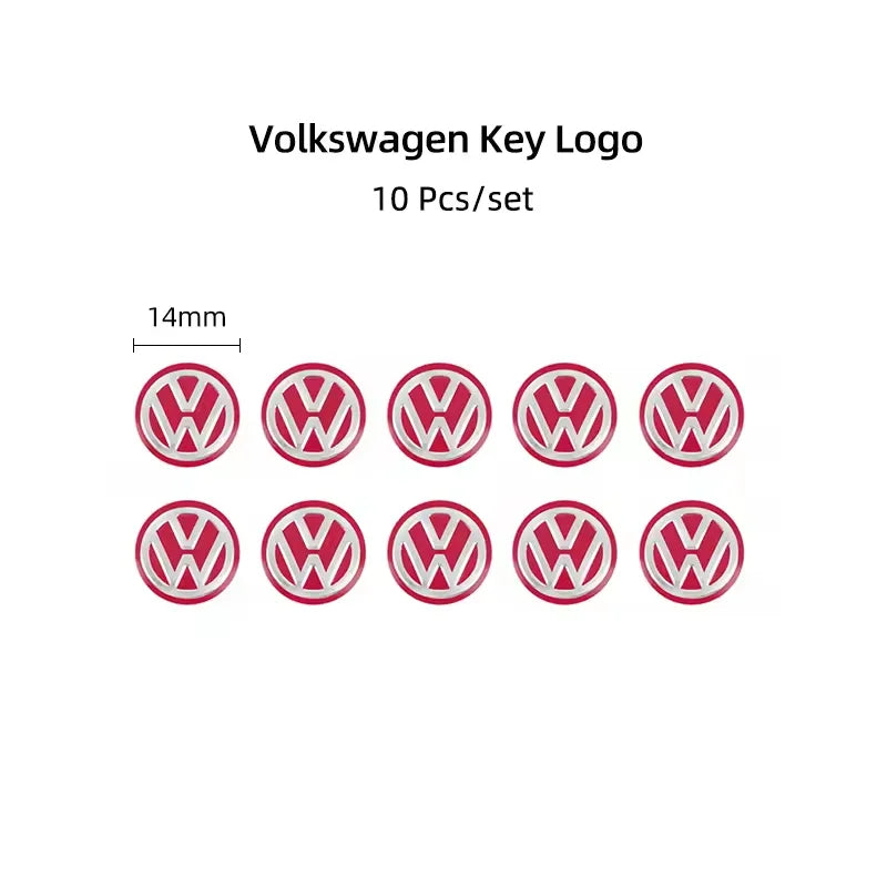Aluminium-Logo-Aufkleber Set 5/14mm
