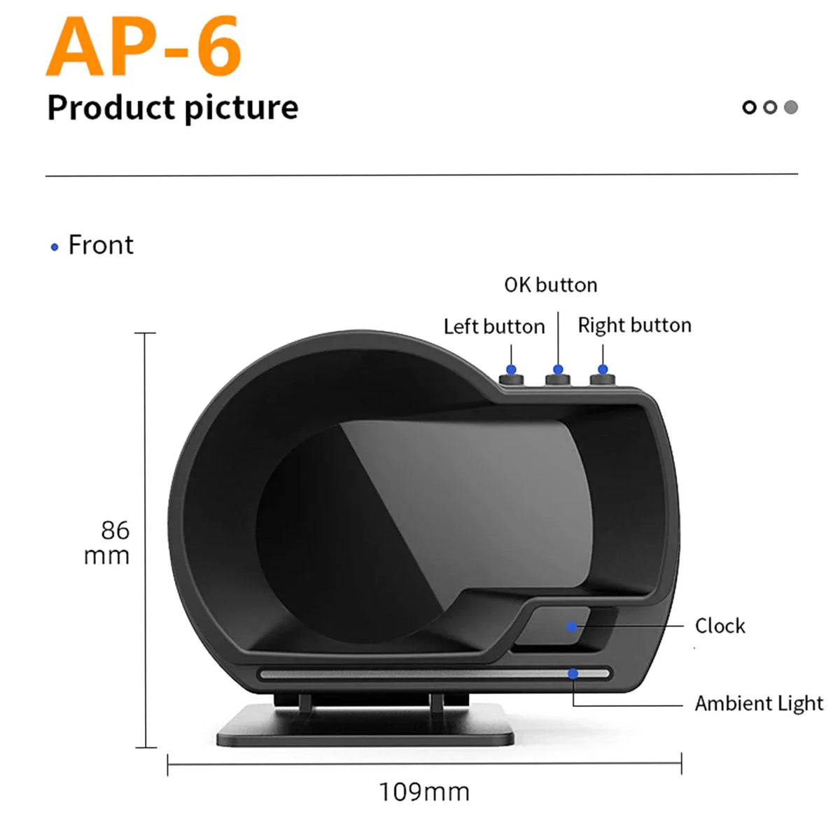 Auto Head-Up Display mit GPS und OBD-II – SwissGlanzGarage Autopflege Schweiz