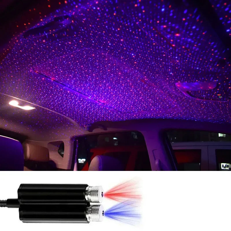 Mini LED Doppelkopf Dachsternenhimmel Beleuchtung – SwissGlanzGarage Autopflege Schweiz