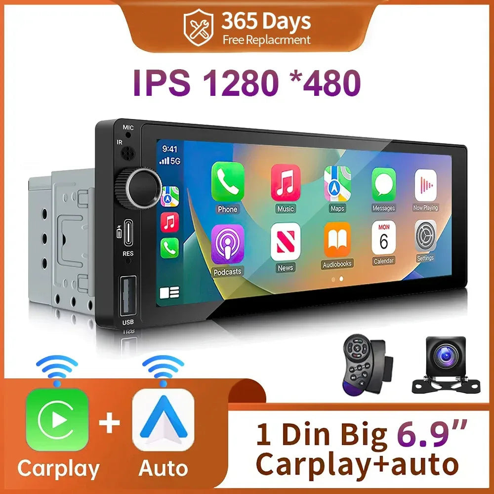 Kabelloser CarPlay & Android Auto Adapter 6.9 Zoll – SwissGlanzGarage Autopflege Schweiz