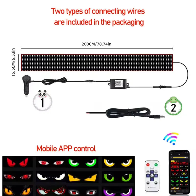 2M Devil's Eyes LED Matrix Panel Lichtfolie