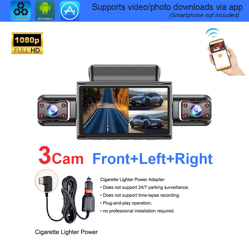 4K 4CH Dashcam mit APP und Nachtsicht