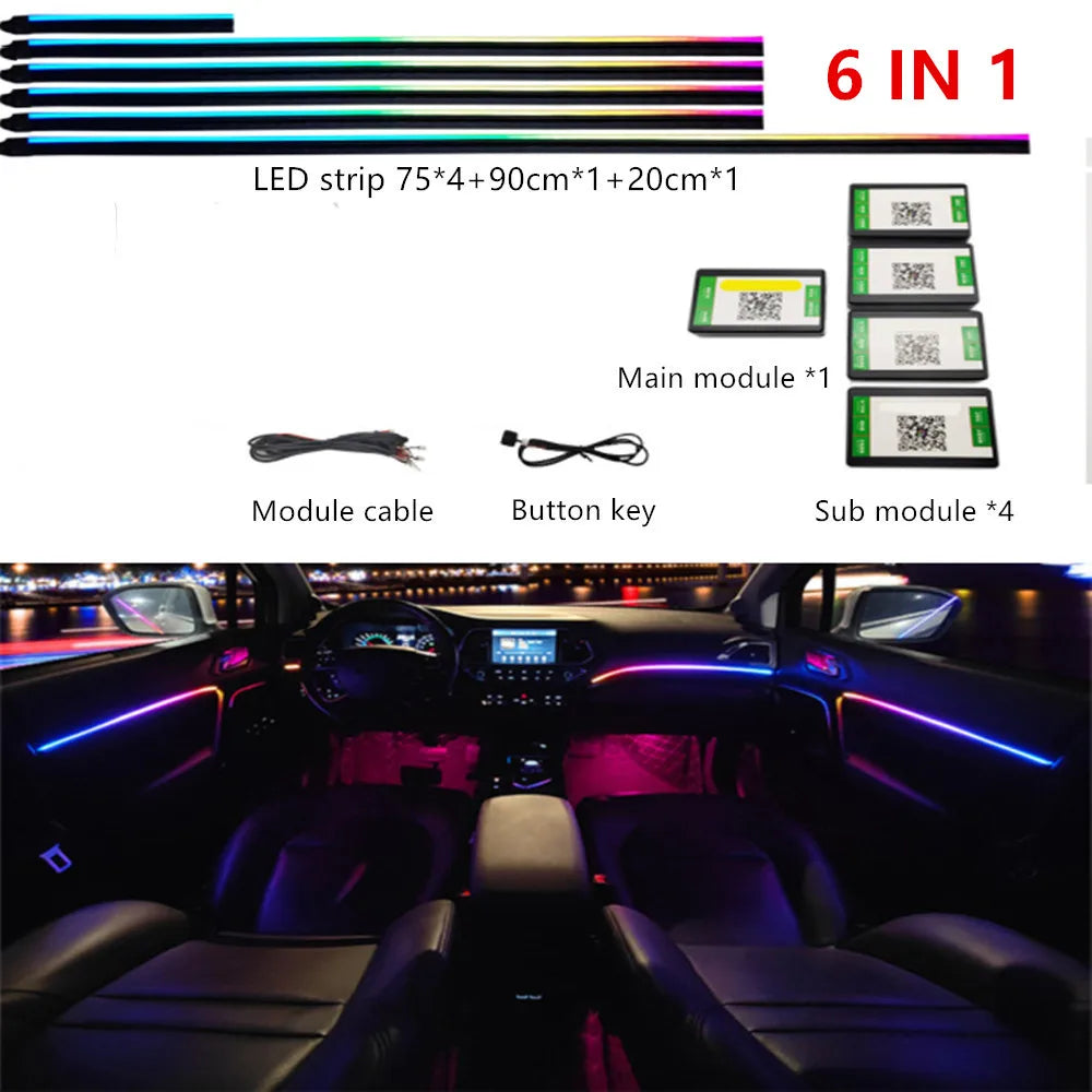 Universal RGB LED Ambientebeleuchtung für Innenraum