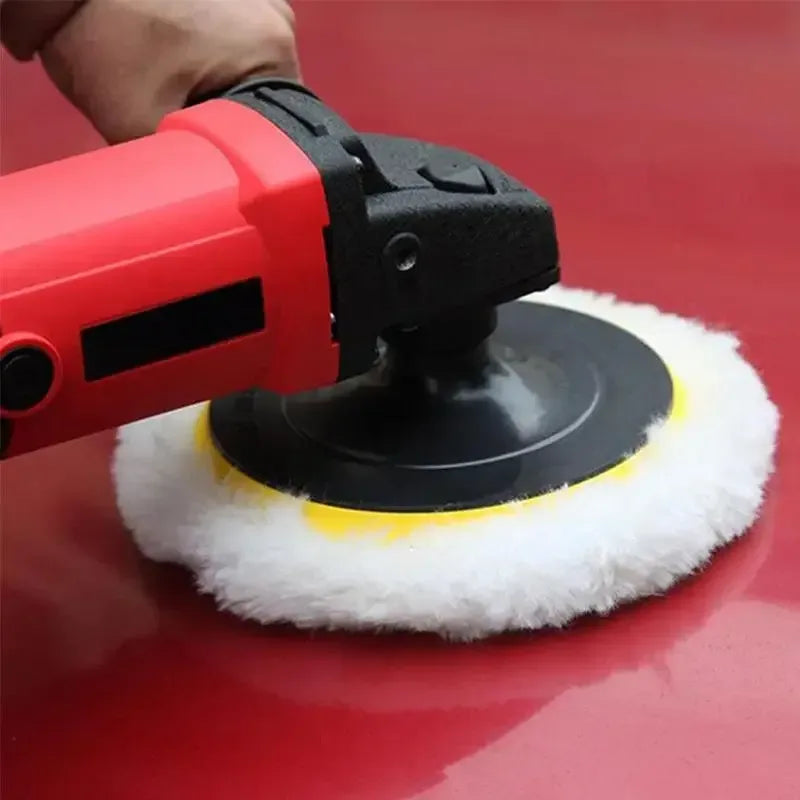 Polierscheibe Weiche Wolle für Maschinen – SwissGlanzGarage Autopflege Schweiz