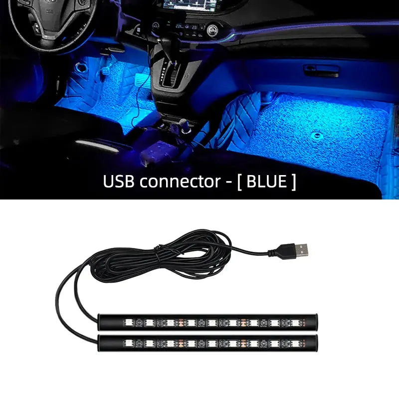 2 in 1 LED Ambiente-Beleuchtung für Auto