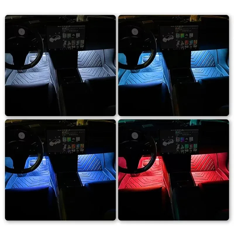 2 in 1 LED Ambiente-Beleuchtung für Auto – SwissGlanzGarage Autopflege Schweiz
