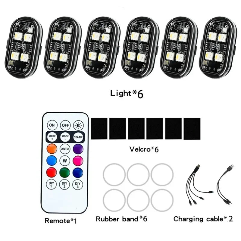 Kabellose LED Stroboleuchten Set