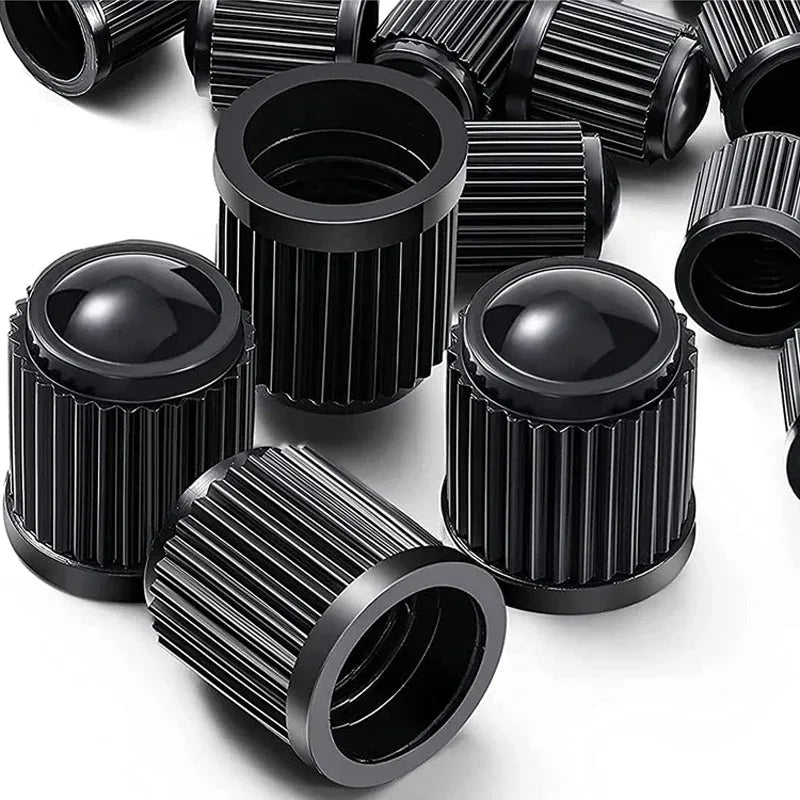 Ventilkappen Set Schwarz – SwissGlanzGarage Autopflege Schweiz