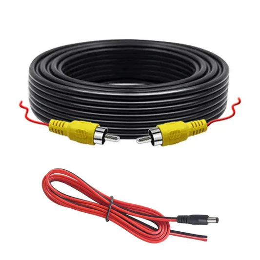 RCA Video Kabel 6M/10M/15M/20M für Rückfahrkamera – SwissGlanzGarage Autopflege Schweiz