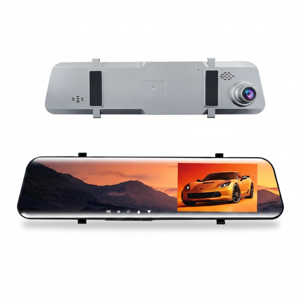 12 Zoll Dashcam Spiegel Weitwinkel