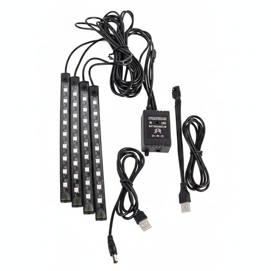 USB LED Ambiente Fussraumbeleuchtung Auto RGB