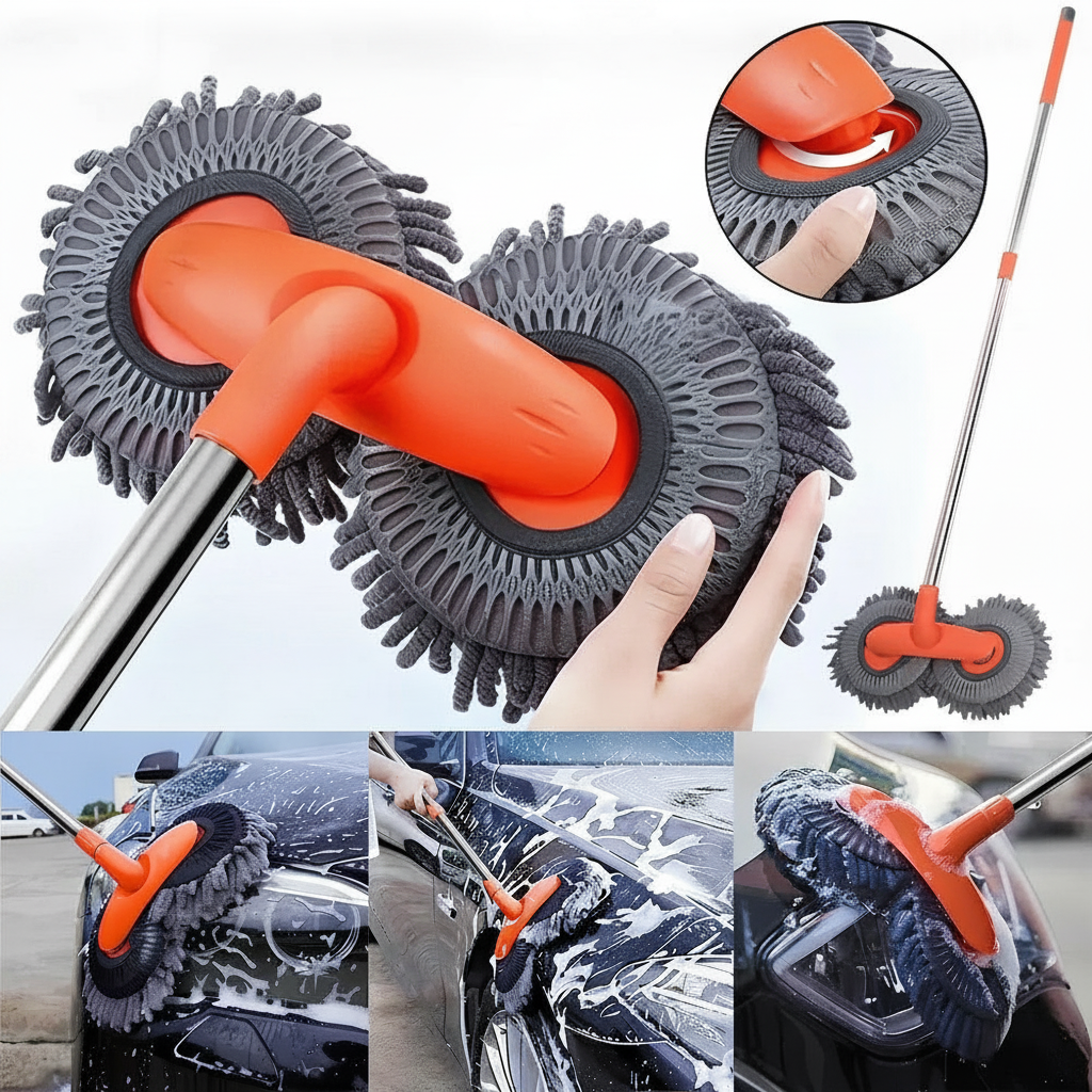 Mikrofaser Waschmop Teleskopstiel 360°