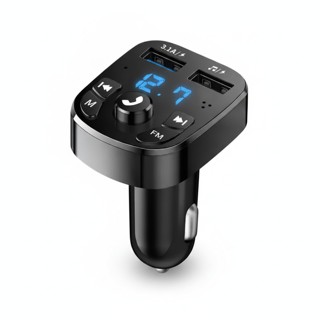 Bluetooth 5.0 FM-Transmitter USB-C Ladegeraet –