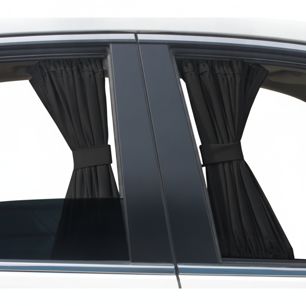 Auto Seitenfenster Vorhänge Sonnenschutz Schwarz