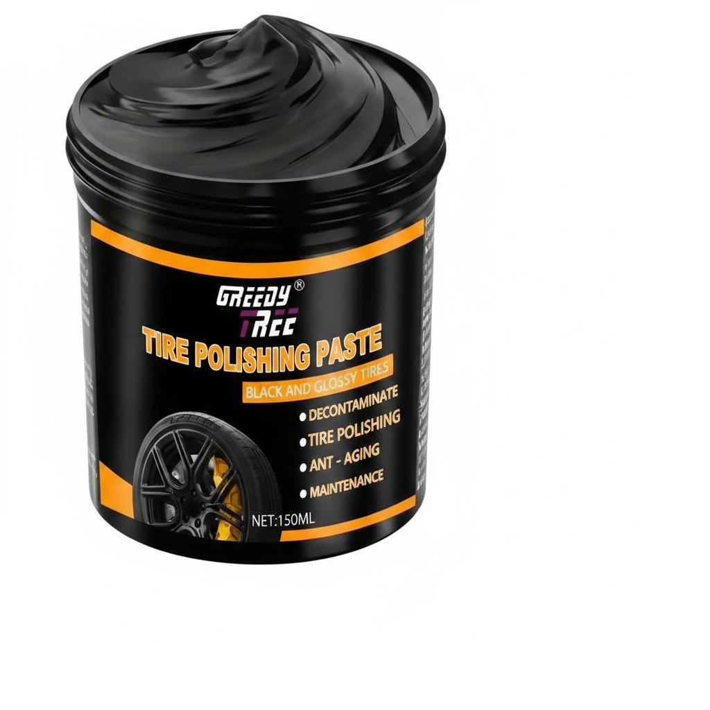 Tire & Kunststoff Restorer Creme Tiefschwarz Glanz