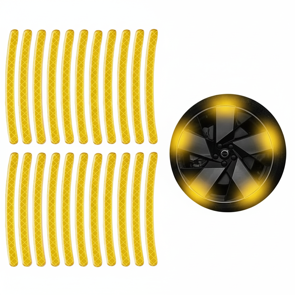 10 Reflektierende Aufkleber Set