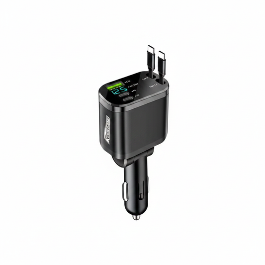 66W Dual USB Auto-Ladegerät – als Rollo