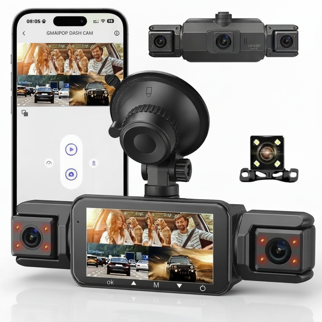 4-Kanal Dashcam FHD 1080P WiFi