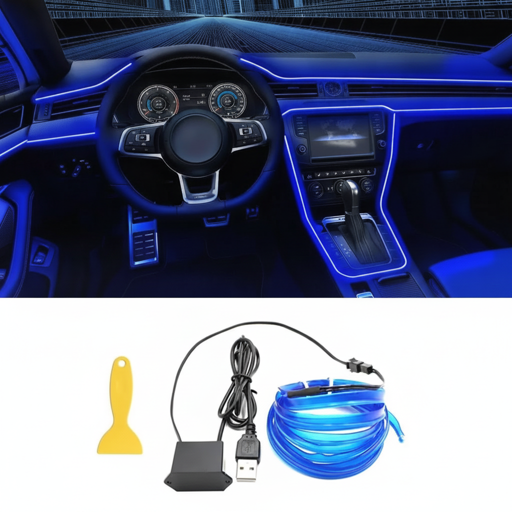5M Auto Innenraum LED Streifen Beleuchtung