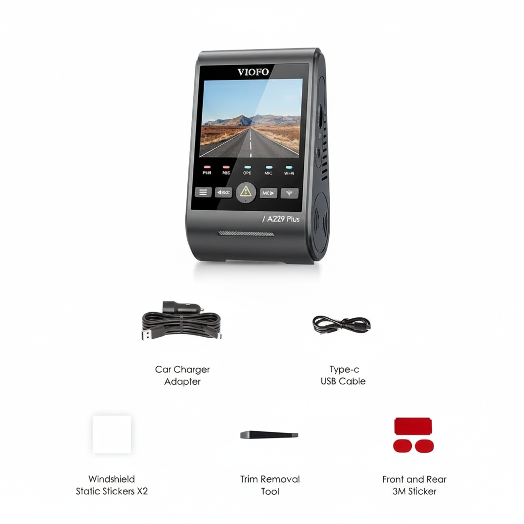 VIOFO A229 Plus Dashcam 2K HDR mit GPS