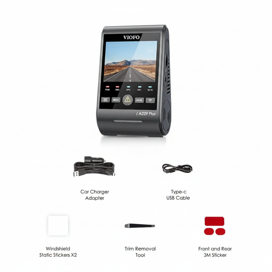 VIOFO A229 Plus Dashcam 2K HDR mit GPS