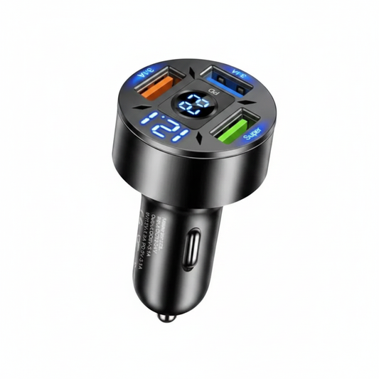 6-Port USB Type-C Auto-Ladegerät mit RGB