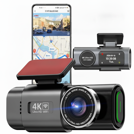 Dashcam 4K UHD mit GPS und Wi-Fi