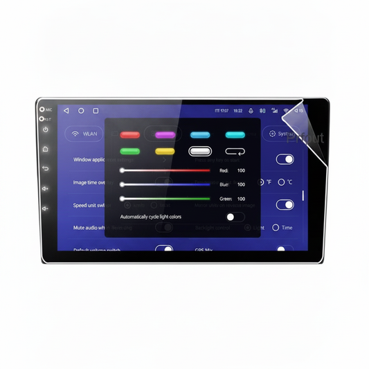 9" PET Schutzfolie für TEYES CC2 CC2L Spro 2 DIN