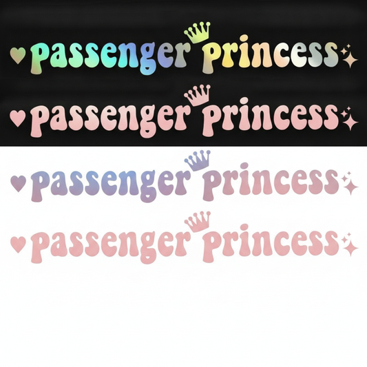 Passenger Princess Auto-Aufkleber 15x2.3cm