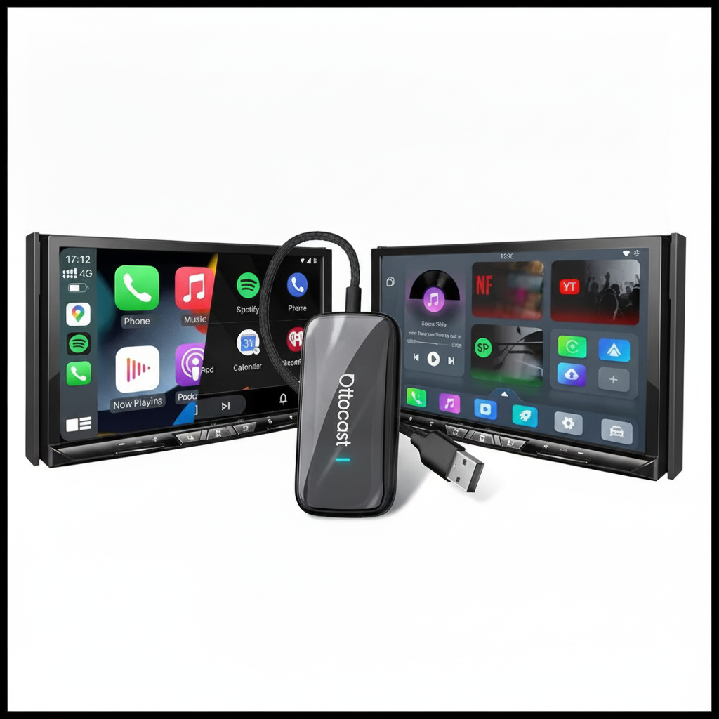 Ottocast Play2Video Ultra Kabellos CarPlay Adapter
